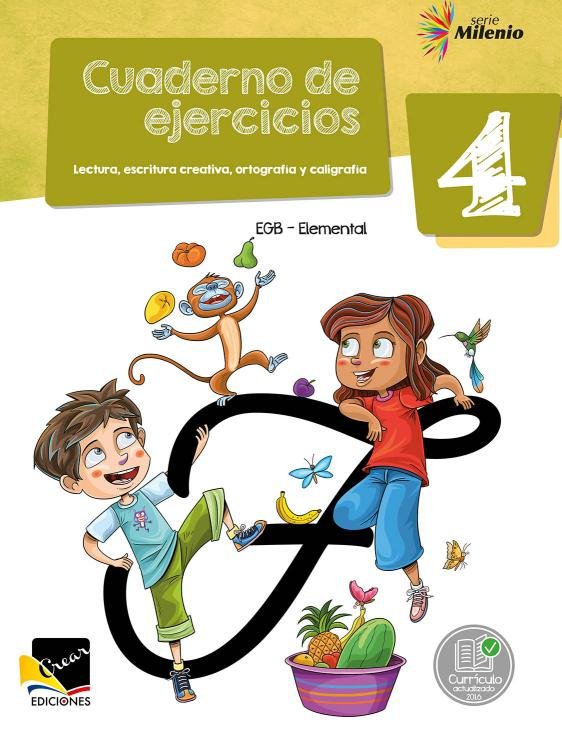 Cuaderno De Ejercicio De Caligrafía 4 egb Crear